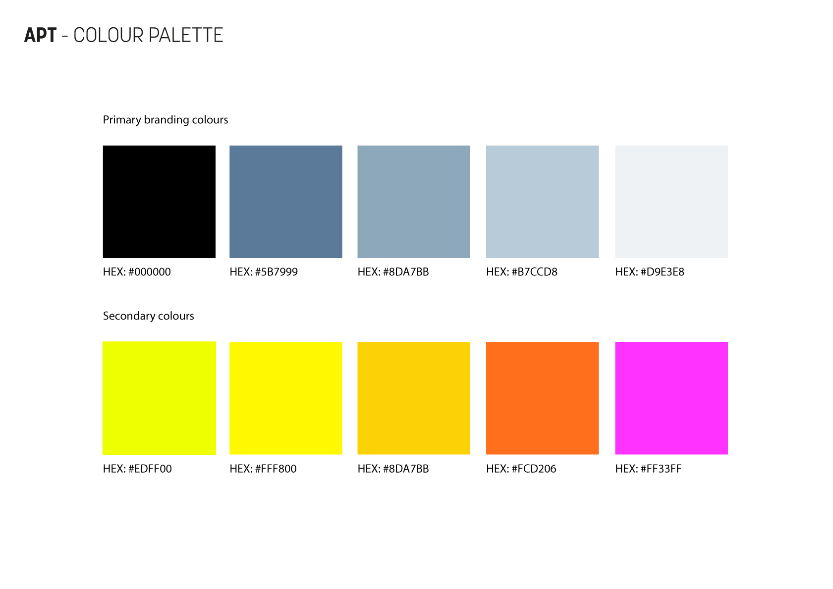APT-StyleGuide - Colour palette