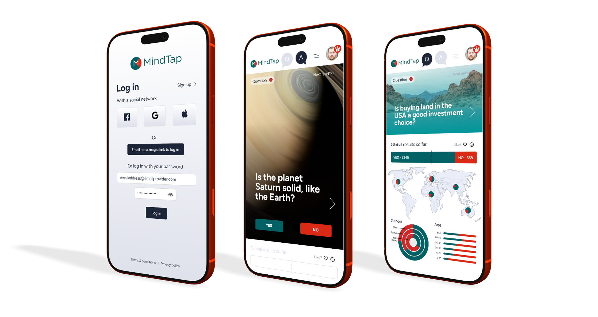 MindTap website on phones