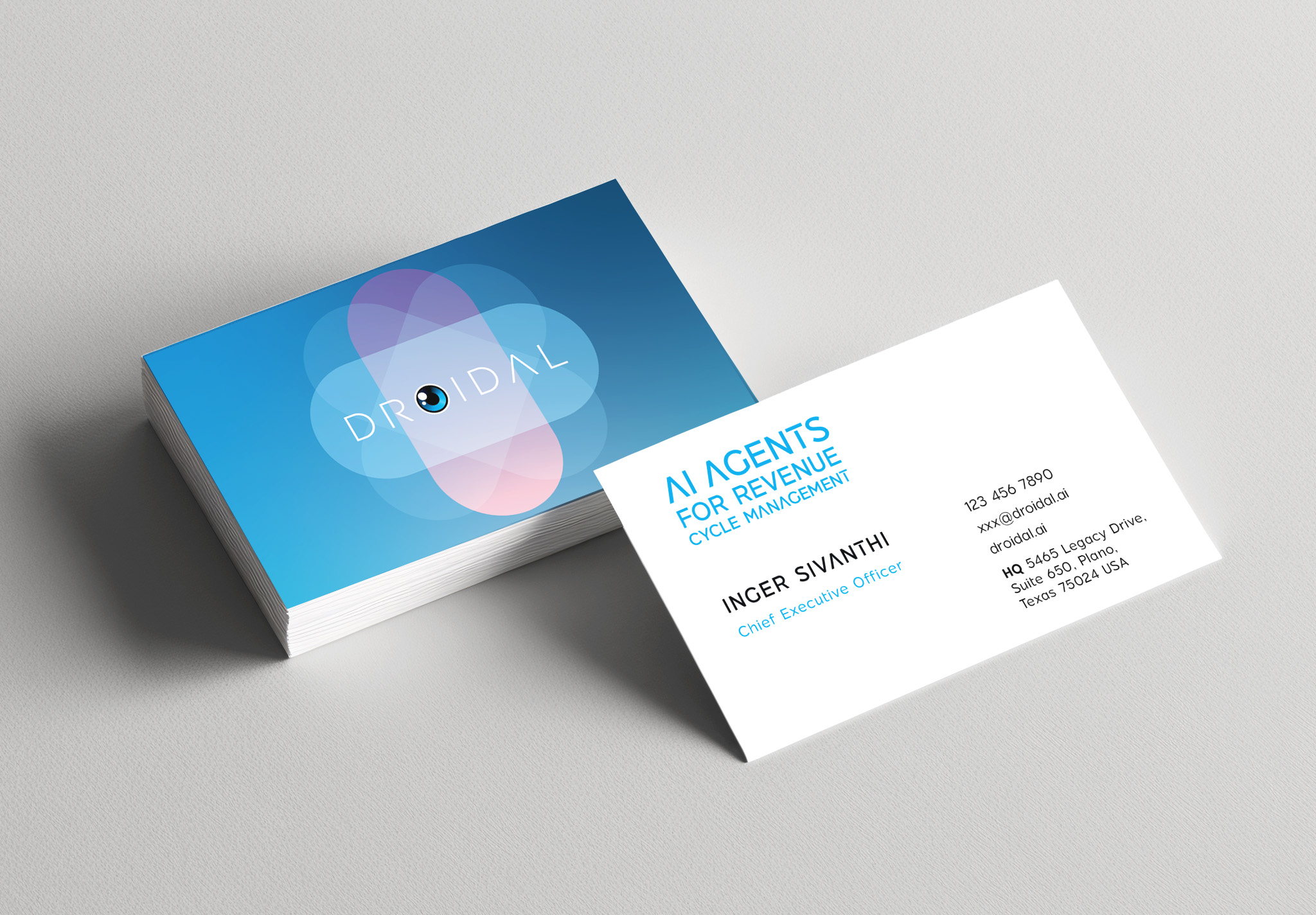 Droidal business cards