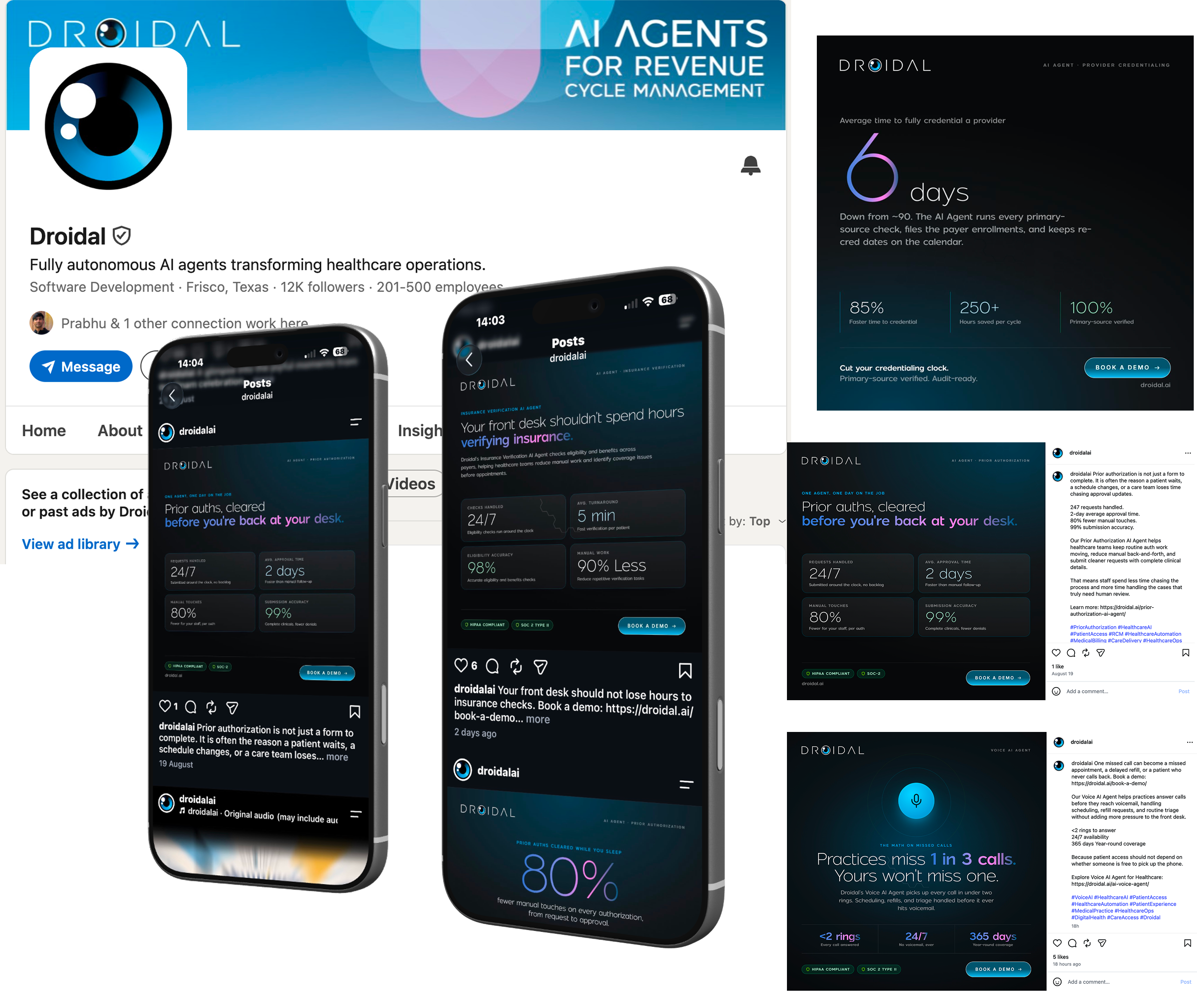 Droidal social media templates