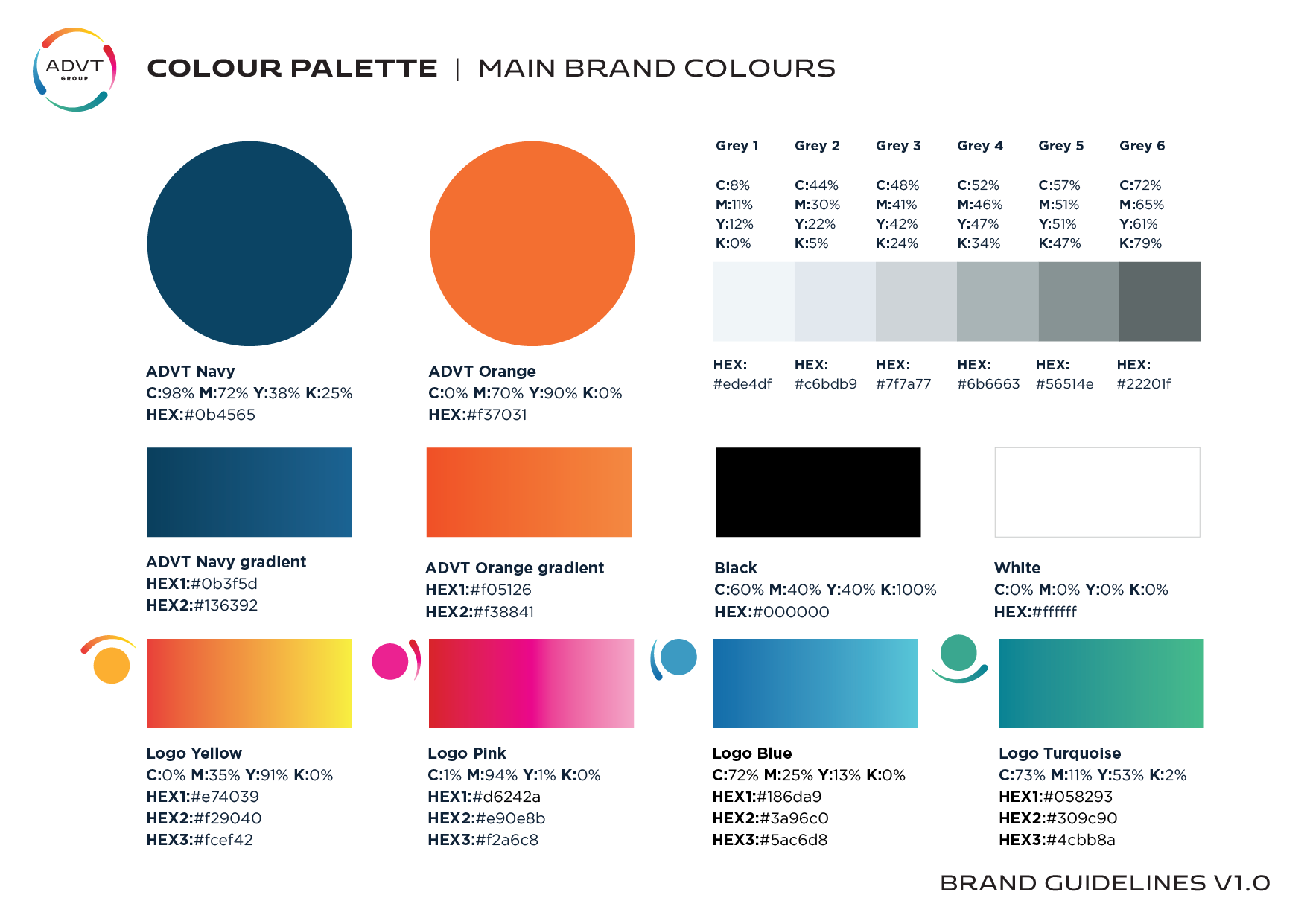 ADVT colour scheme