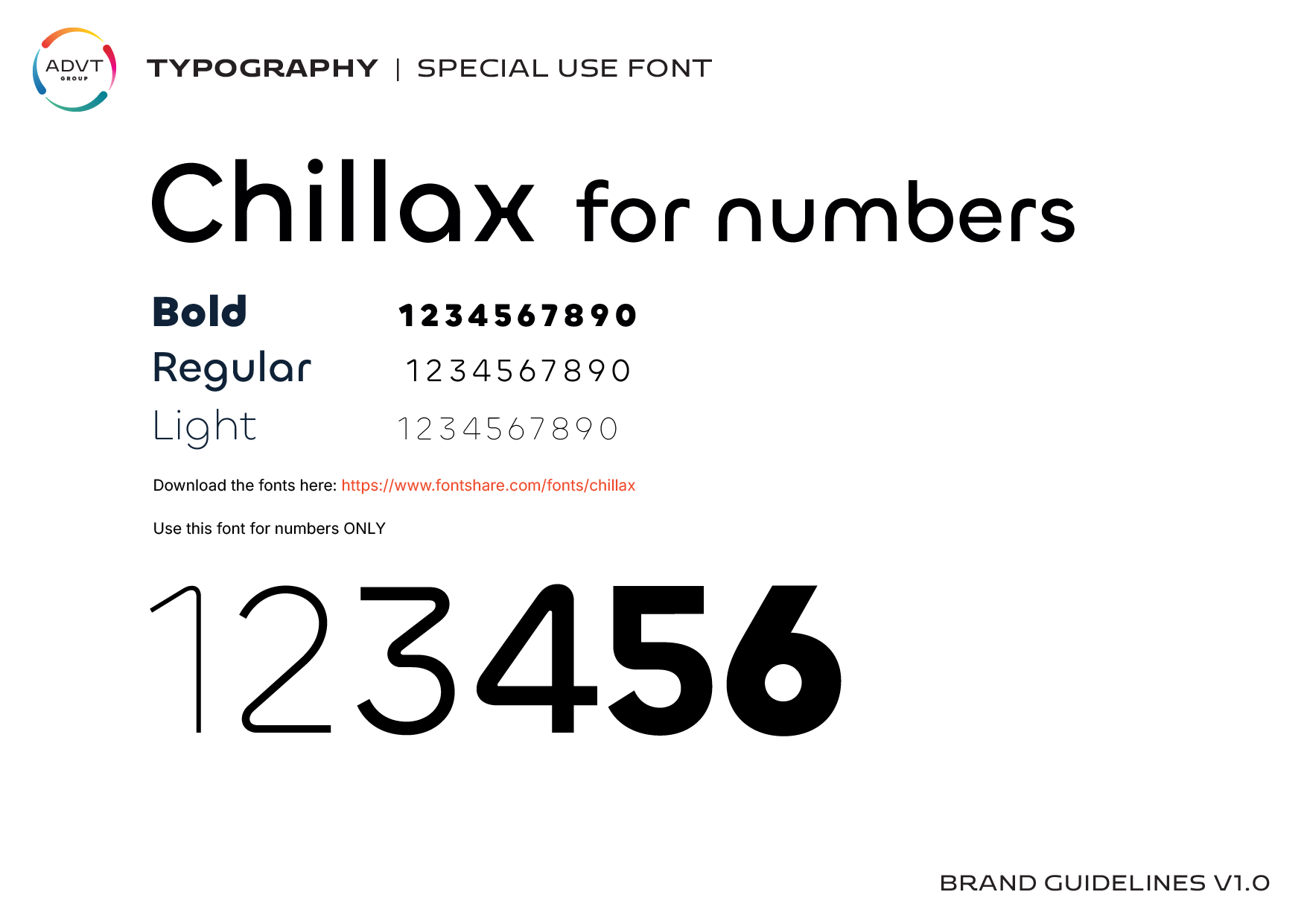 ADVT Chillax font