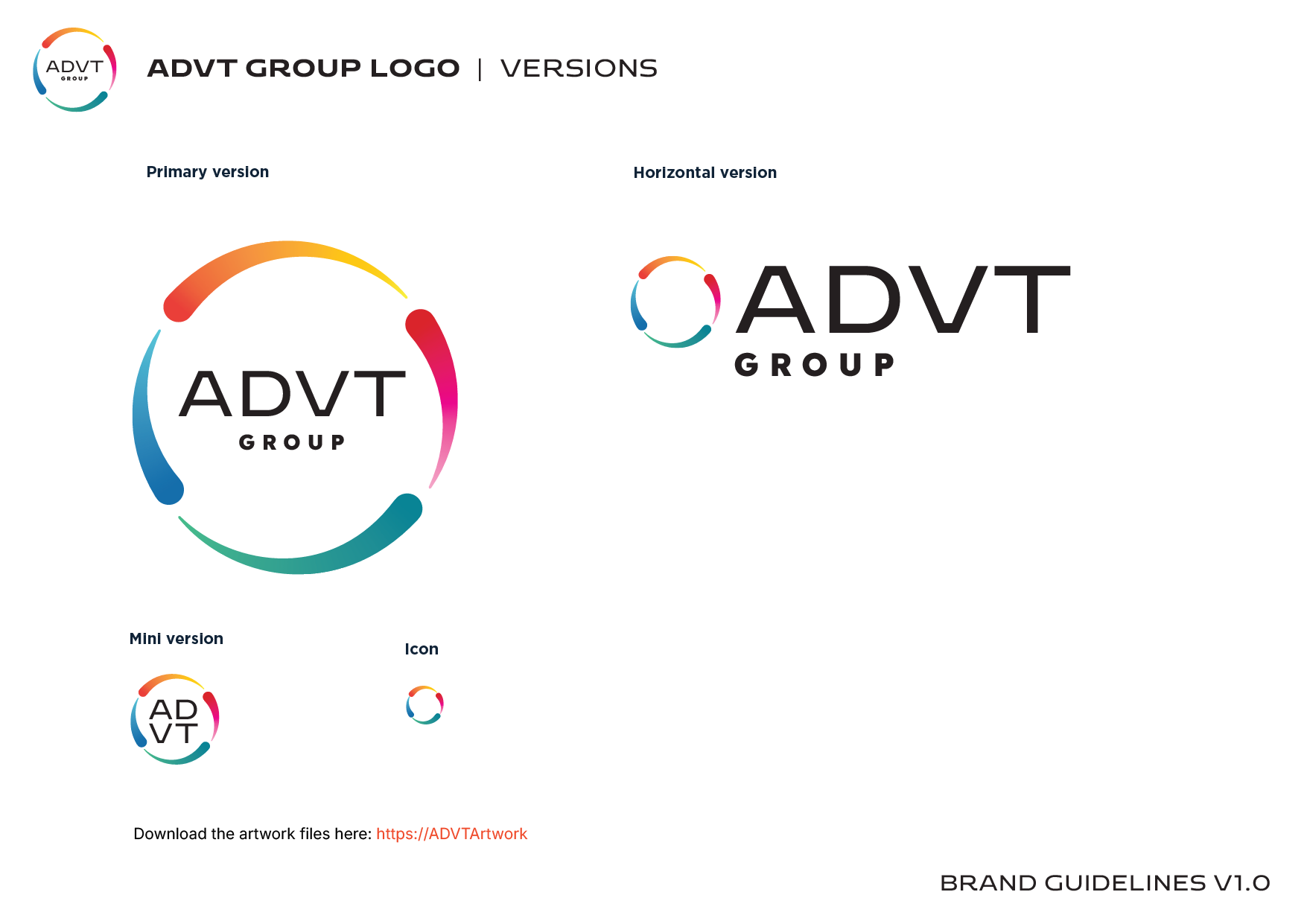 ADVT logo lock-ups