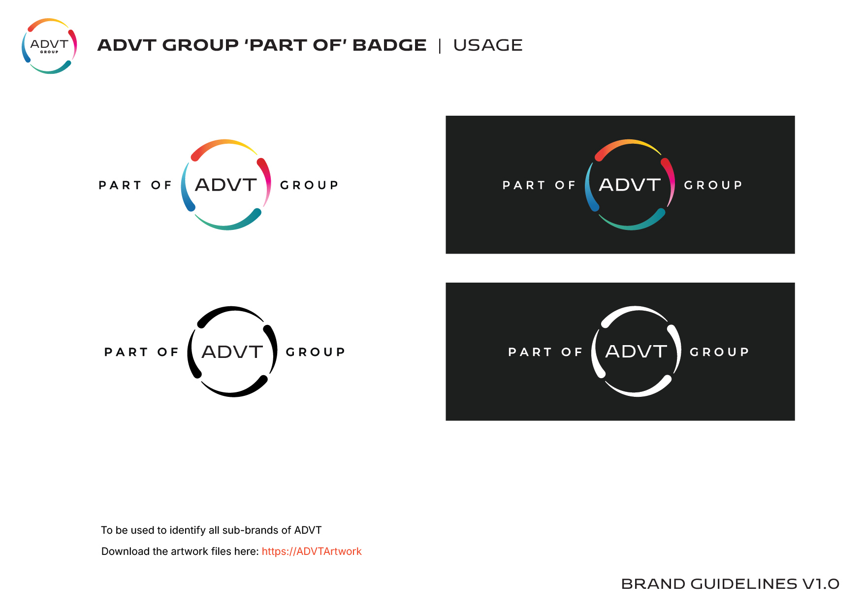 ADVT sub-brand badge