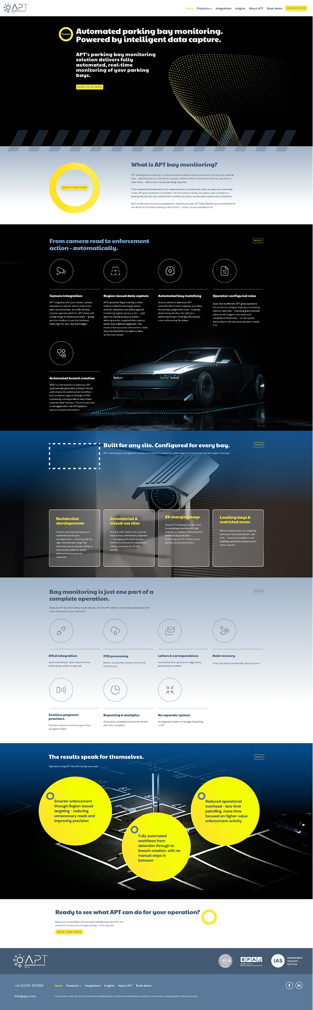 APT Website - product page